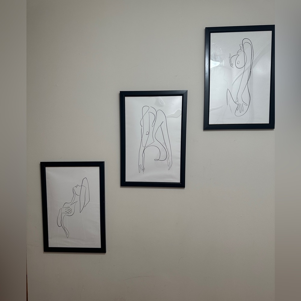 Woman nude art set